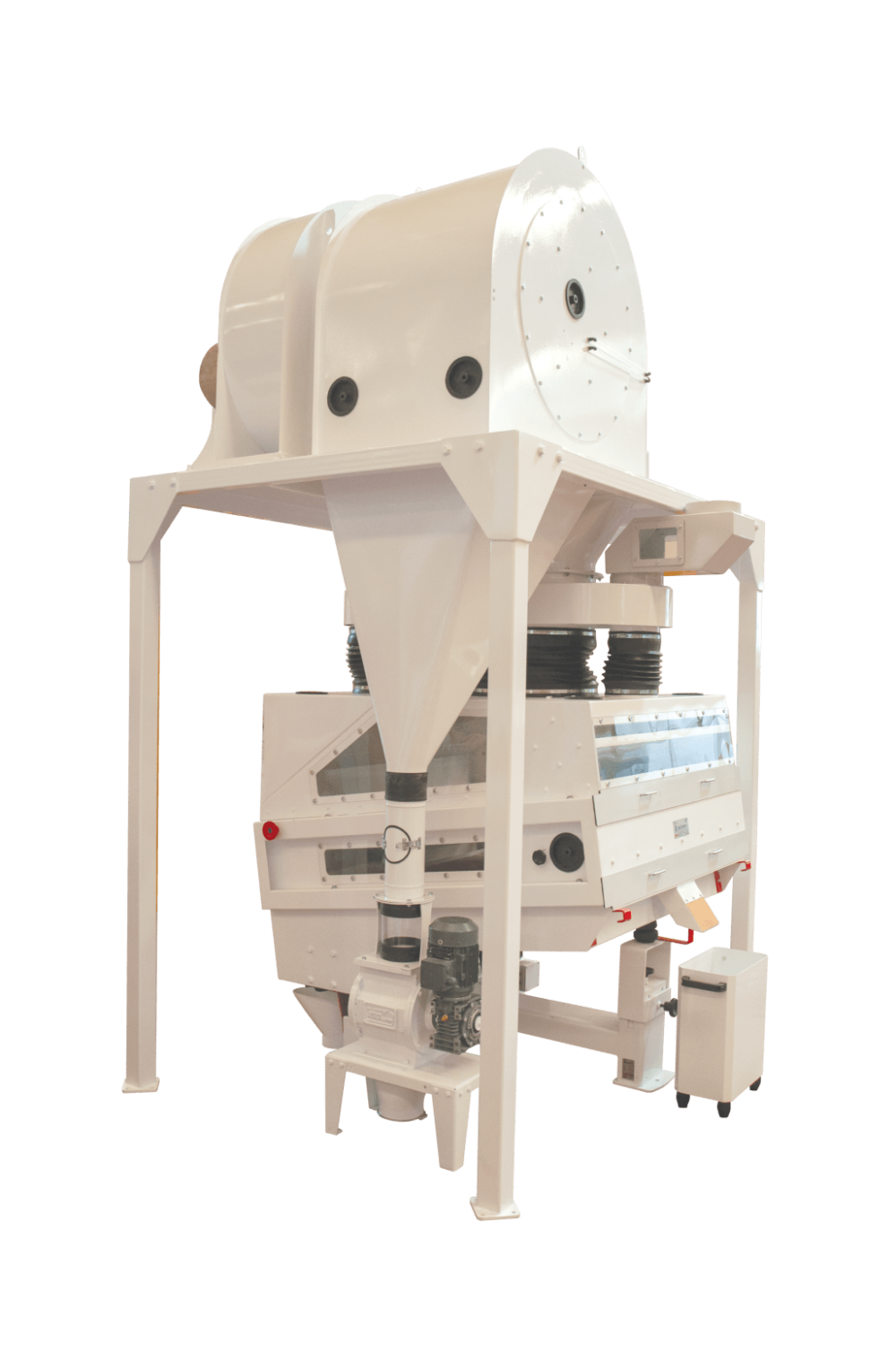 DRY STONE SEPARATOR WITH AIR RE-CYCLING SYSTEM