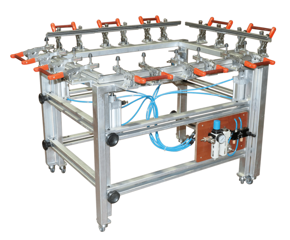 PNEUMATIC SILK STRETCH EQUIPMENT